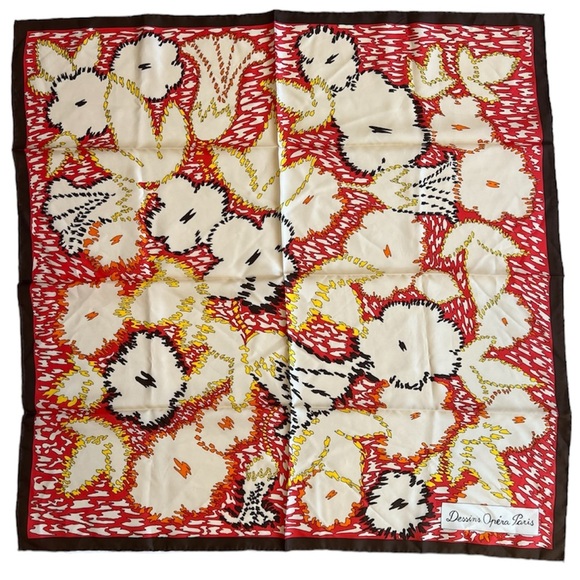 Vintage Dessins Opera Paris Silk Scarf - Picture 1 of 5
